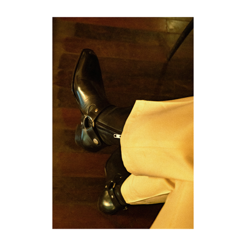 [MTO] BLUE LABEL- HORSE - GIÀY HARNESS BOOT NÚT BẤM LOGO THƯƠNG HIỆU - ĐẾ DA BÒ ITALY (Ý) CAO CẤP - ĐẶT ĐÓNG