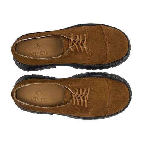 WHITE LABEL - BREAD - CHUNKY DERBY SHOES - TOBACCO SUEDE - ĐẶT ĐÓNG
