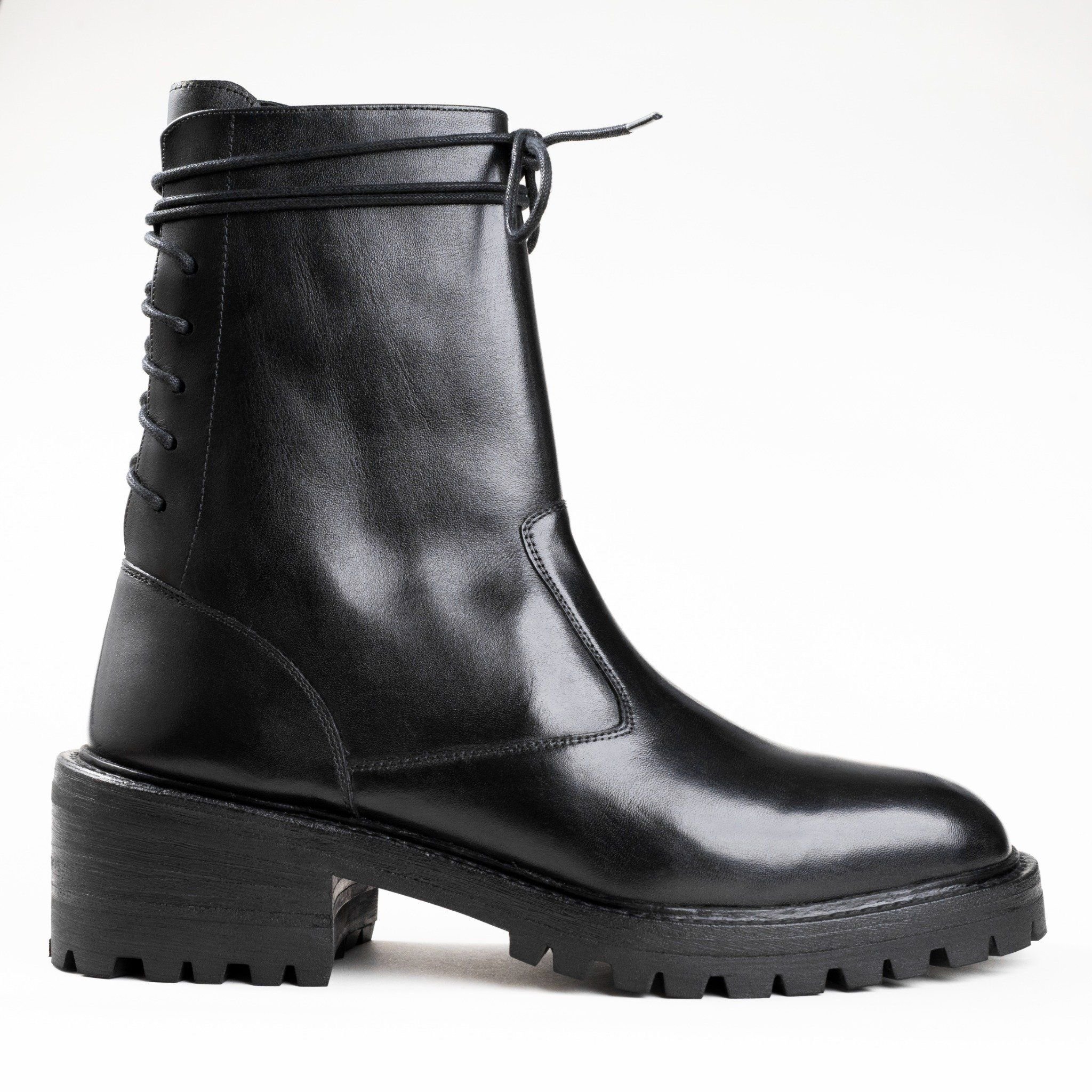 WHITE LABEL - CORSET BOOTS - GIÀY BOOT KIỂU CORSET ĐẾ CAO SU COMMANDO LOGO VINDI - ĐẶT ĐÓNG