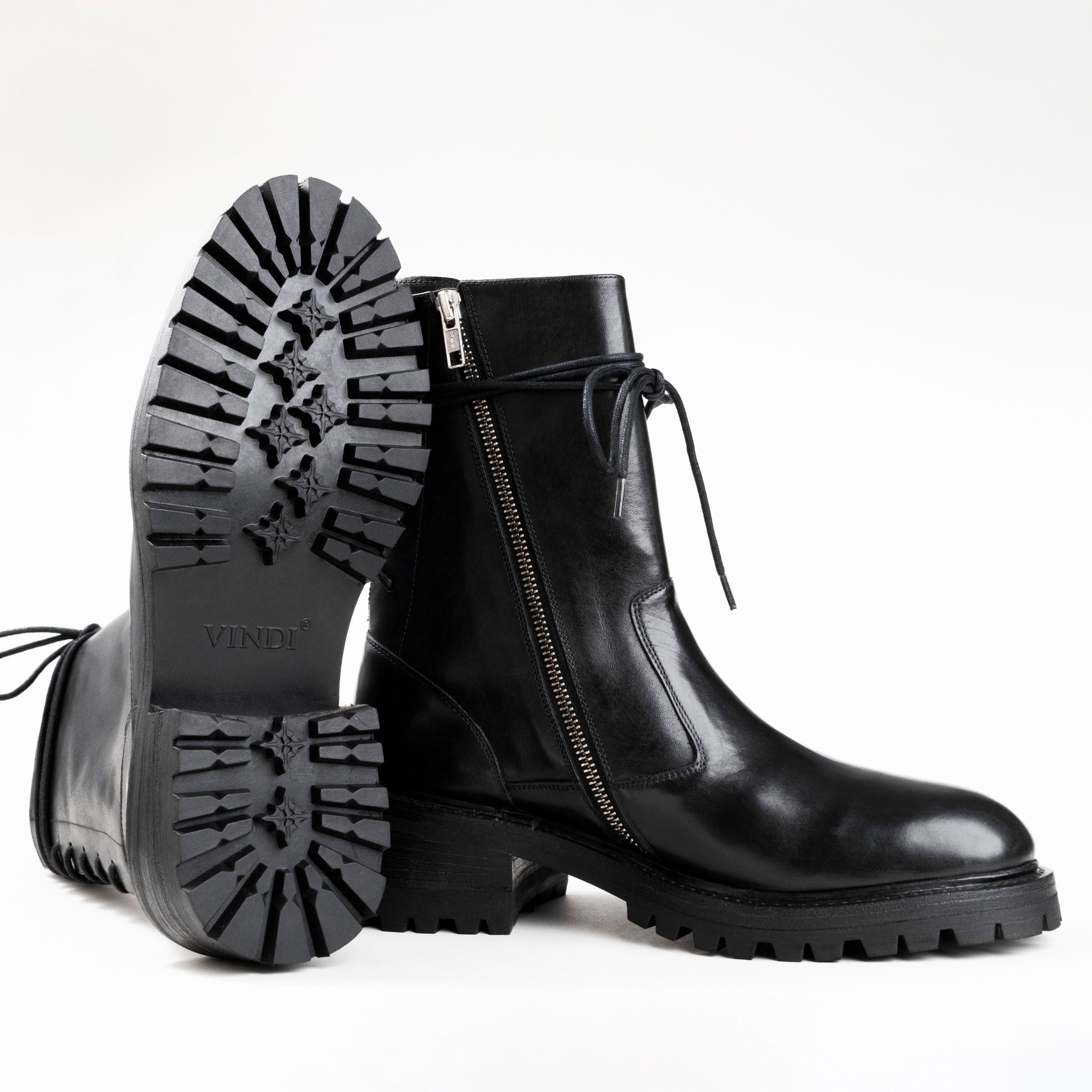 WHITE LABEL - CORSET BOOTS - GIÀY BOOT KIỂU CORSET ĐẾ CAO SU COMMANDO LOGO VINDI - ĐẶT ĐÓNG 6 WHITE LABEL - CORSET BOOTS - GIÀY BOOT KIỂU CORSET ĐẾ CAO SU COMMANDO LOGO VINDI - ĐẶT ĐÓNG