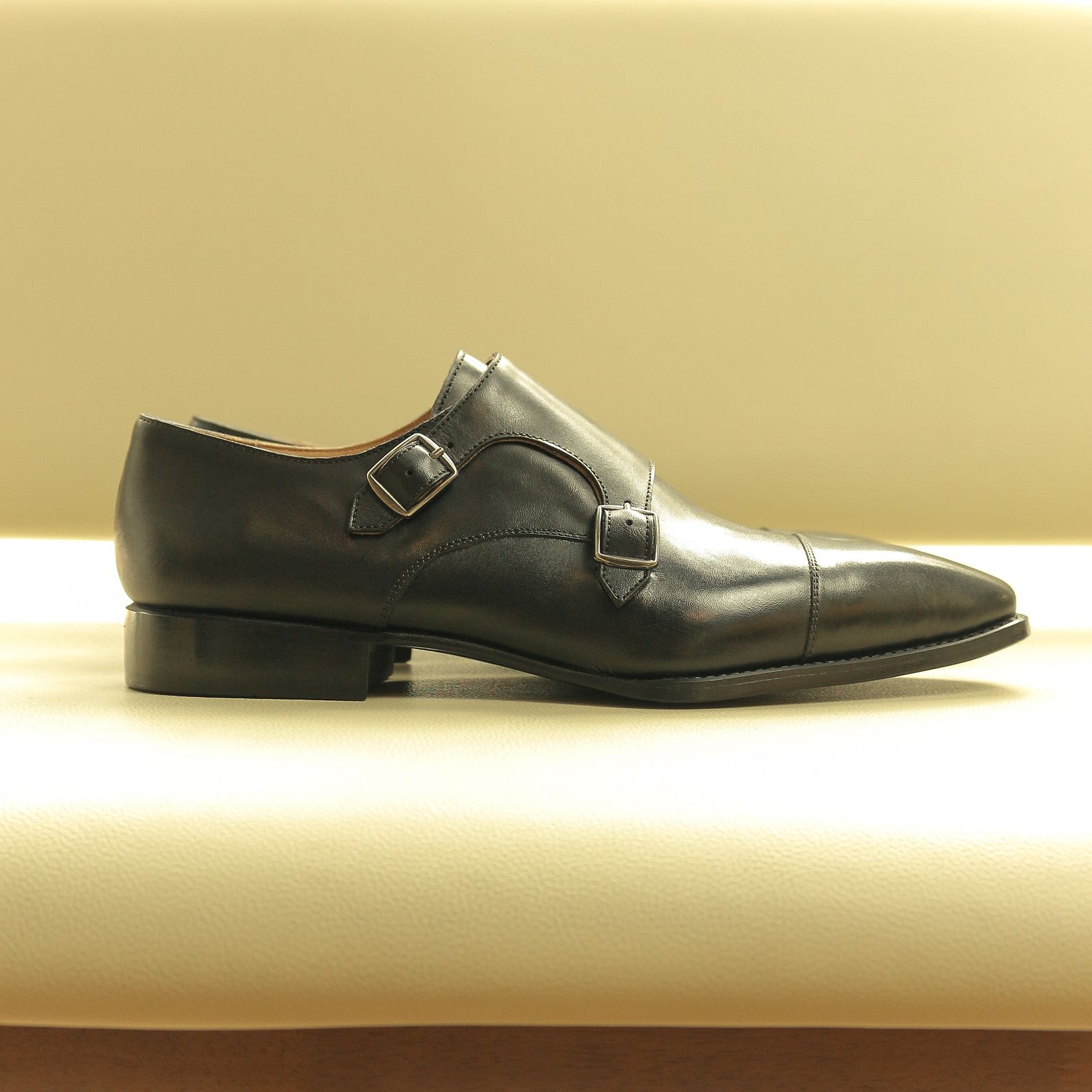 BEIGE LABEL- MONDAY - GIÀY CAPTOE MONK STRAP 2 KHÓA ĐẾ CAO SU - ĐẶT ĐÓNG 5 BEIGE LABEL- MONDAY - GIÀY CAPTOE MONK STRAP 2 KHÓA ĐẾ CAO SU - ĐẶT ĐÓNG