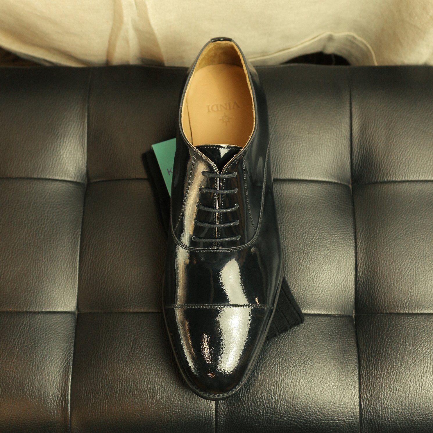 BEIGE LABEL- TUXEDO - GIÀY CAPTOE OXFORD DA BÓNG PATENT - ĐẶT ĐÓNG 5 BEIGE LABEL- TUXEDO - GIÀY CAPTOE OXFORD DA BÓNG PATENT - ĐẶT ĐÓNG