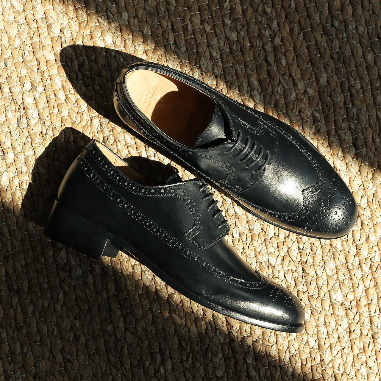 BEIGE LABEL - GIÀY BROGUE DERBY - LONG WINGTIPS - ĐẾ CAO SU - BLAKE/MCKAY - ĐẶT ĐÓNG