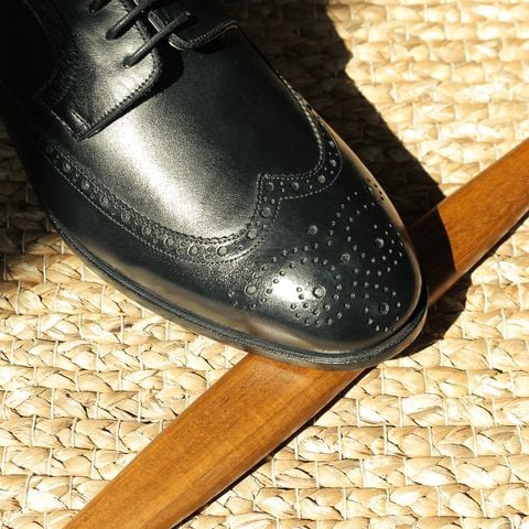 BEIGE LABEL - GIÀY BROGUE DERBY - LONG WINGTIPS - ĐẾ CAO SU - BLAKE/MCKAY - ĐẶT ĐÓNG