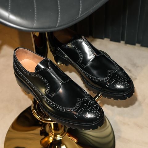 BLUE LABEL - LONG WINGTIPS DERBY ELASTIC STYLE - VINDI COMMANDO LOGO SOLE - ĐẶT ĐÓNG