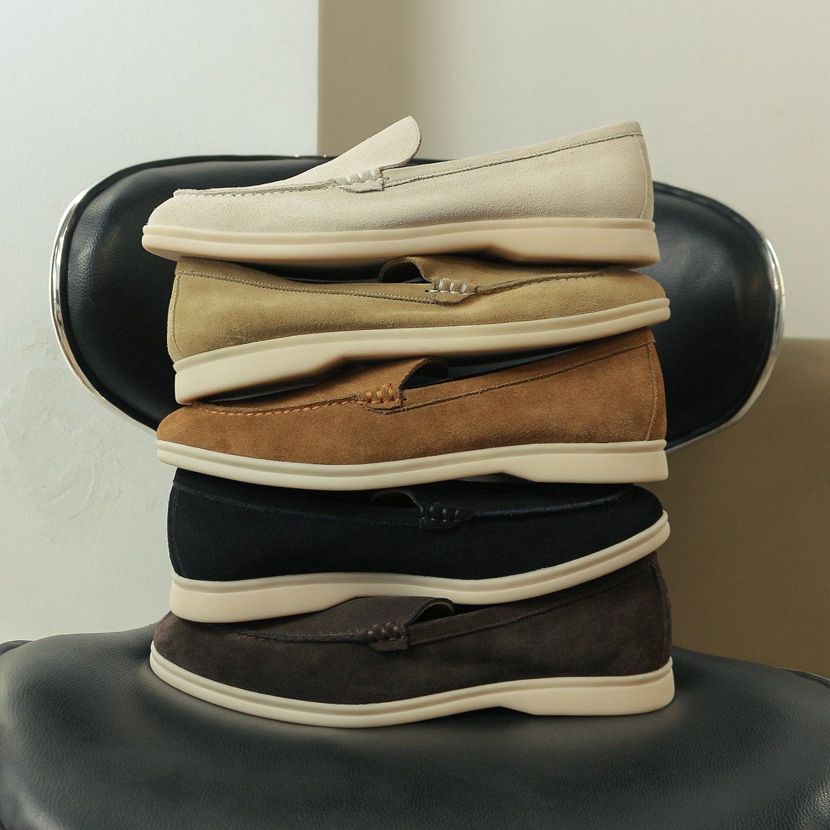 [PRE-ORDER] BEIGE LABEL - DRAGON LITE - GIÀY LOAFER RÚT MOCCASIN DA LỘN MÀU SẮC TÙY CHỌN