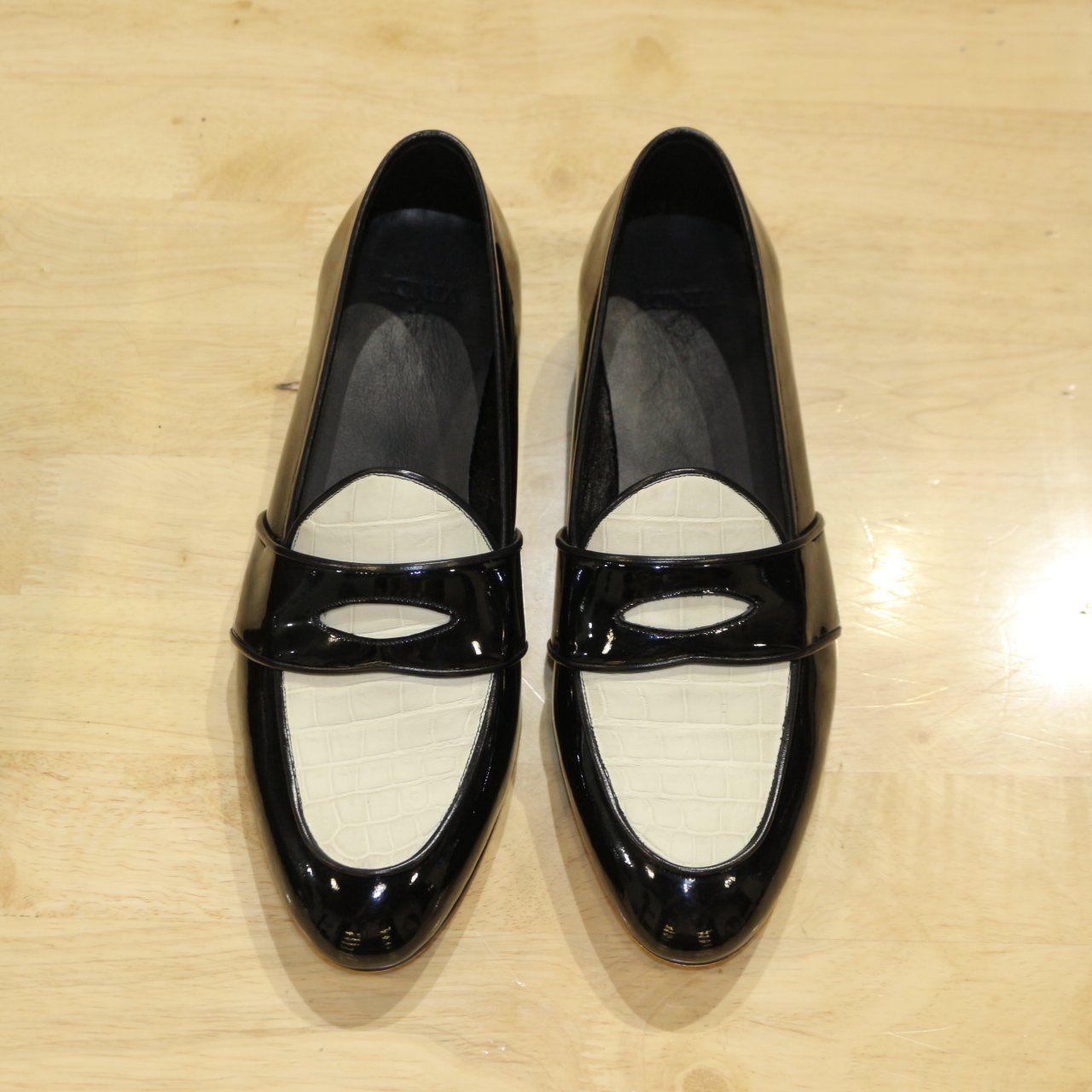 BLUE LABEL - BELGIAN LOAFER PHỐI DA CÁ SẤU THẬT - MCKAY/BLAKE - ĐẾ DA BÒ Ý - ĐẶT ĐÓNG