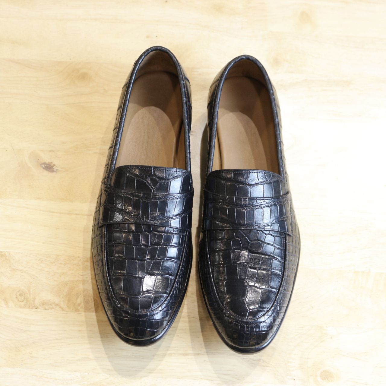 BLUE LABEL - LOAFER DA CÁ SẤU THẬT - MCKAY/BLAKE - ĐẾ DA BÒ Ý - ĐẶT ĐÓNG