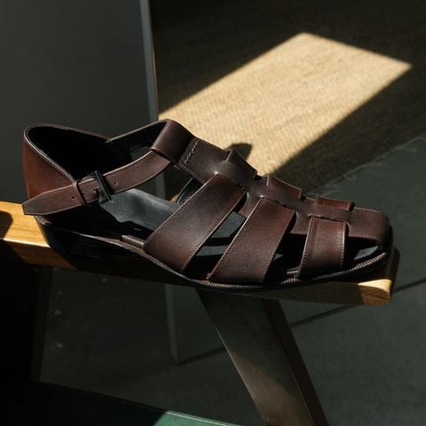 BEIGE LABEL - SICILY - ITALIAN FISHERMAN SANDALS (GIÀY RỌ) - MÀU NÂU - ĐẶT ĐÓNG