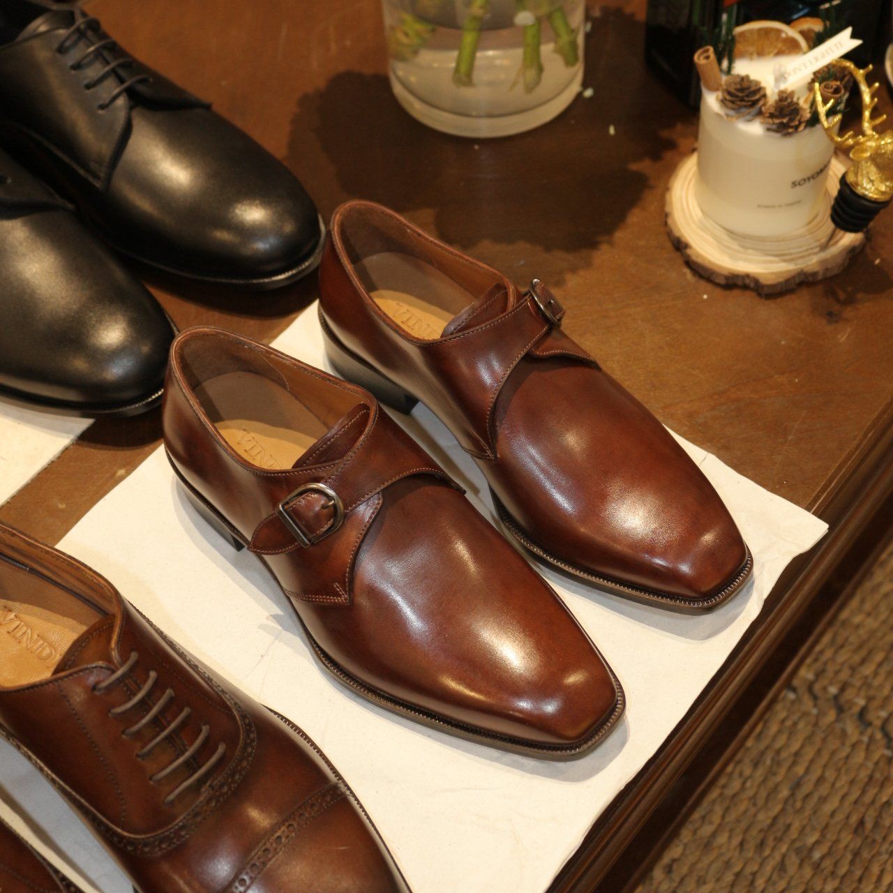 BEIGE LABEL - SINGLE MONK - GIÀY MONK STRAP MỘT KHÓA - ĐẾ CAO SU - BLAKE/MCKAY - ĐẶT ĐÓNG