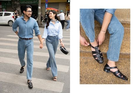 BEIGE LABEL- SICILY - ITALIAN FISHERMAN SANDALS (GIÀY RỌ) - MÀU ĐEN - ĐẶT ĐÓNG