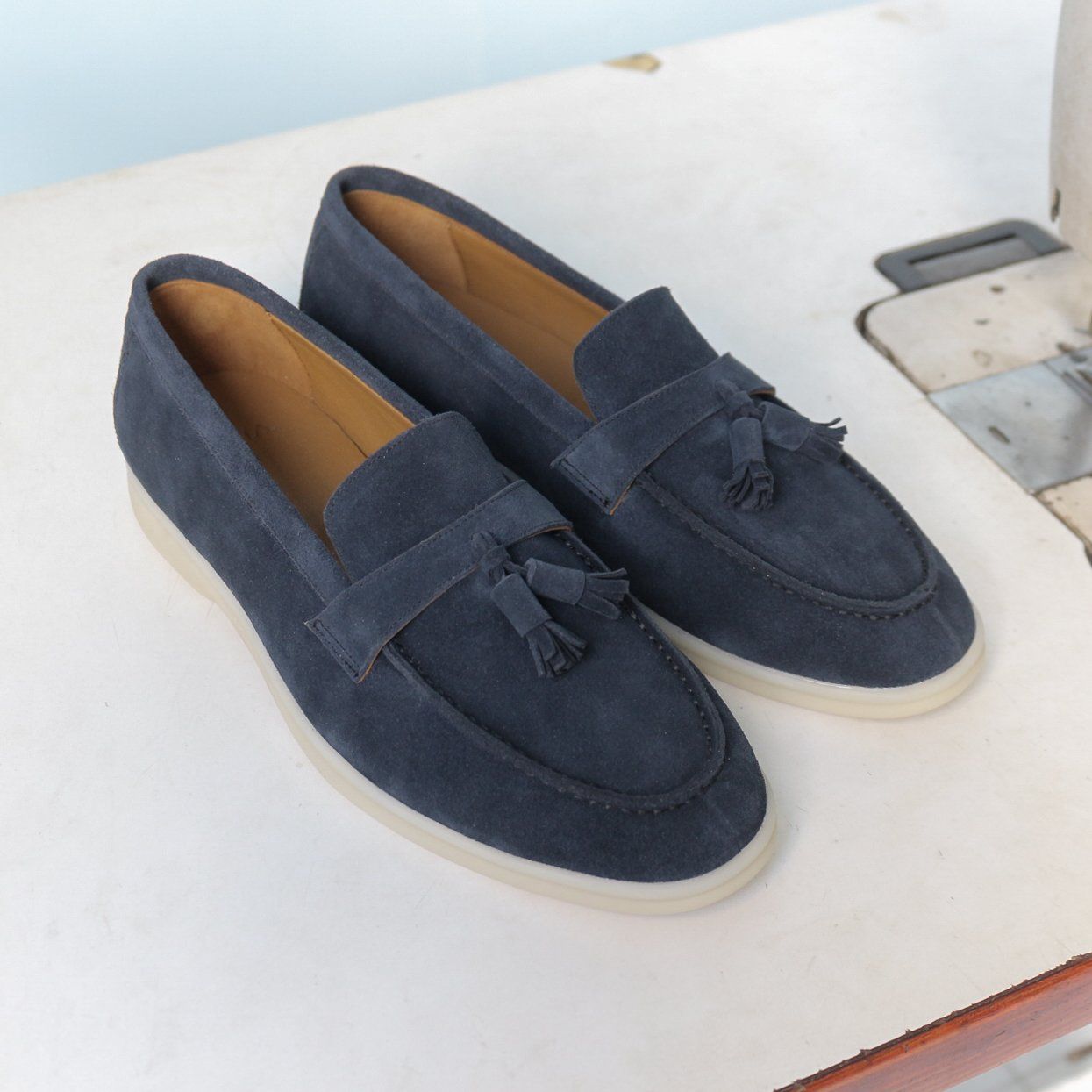 ĐẶT ĐÓNG - BEIGE LABEL - TASSEL/CHARM DRAGON LITE - GIÀY LOAFER RÚT MOCCASIN DA LỘN MÀU SẮC TÙY CHỌN